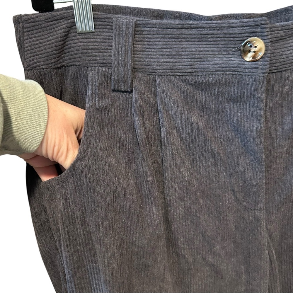 NWT Halara Mid Rise Pocket Straight Leg Corduroy Casual Pants Gray Size XL - Picture 7 of 11